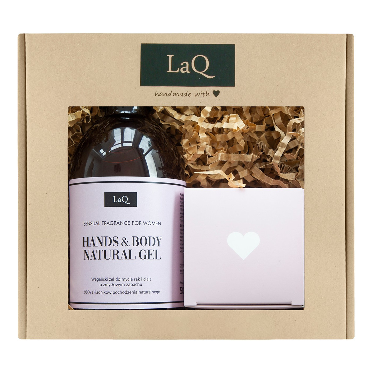 Laq Zestaw prezentowy dla kobiet Sensual Fragrance (mydło do mycia pędzli 50ml+żel do mycia )