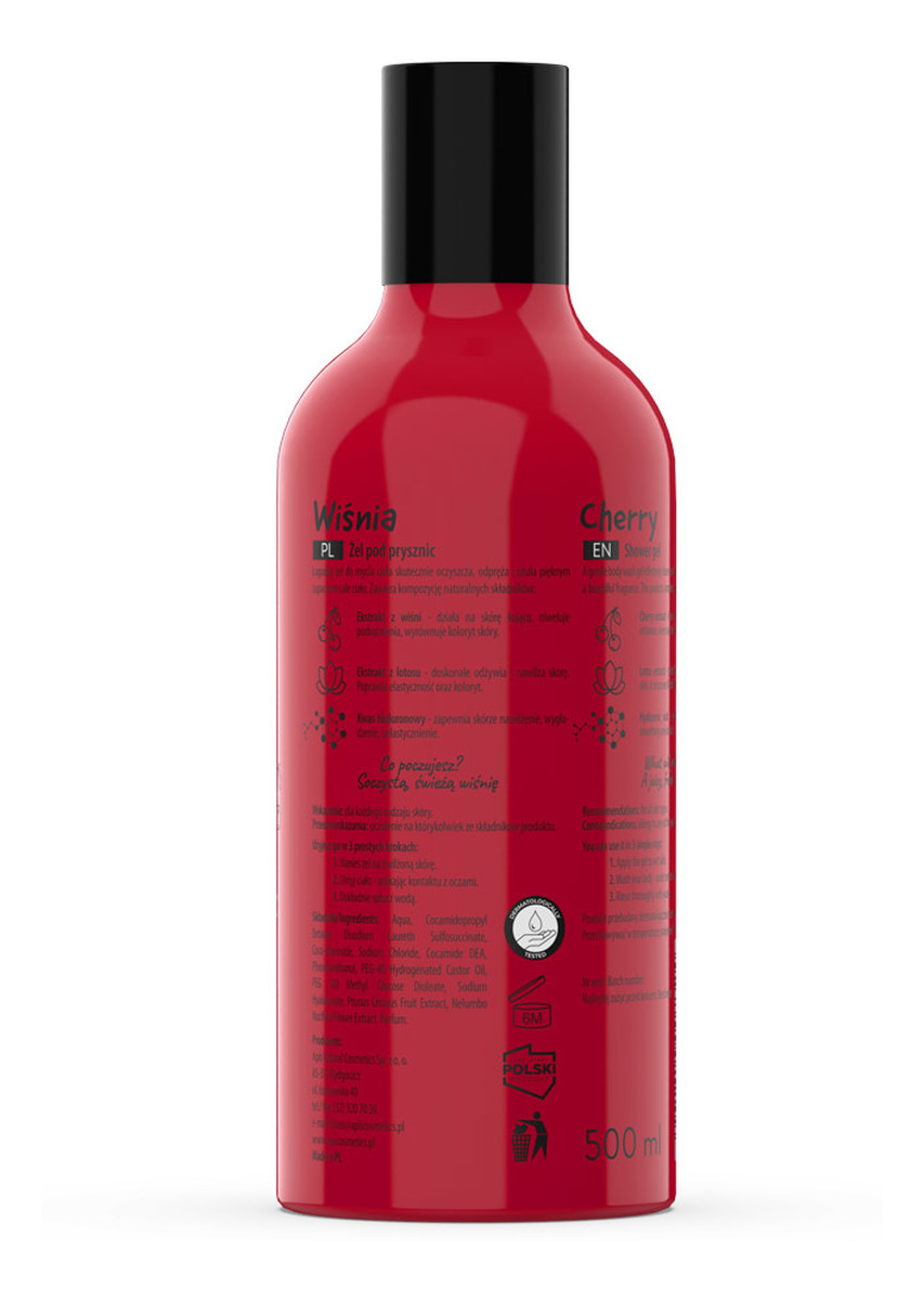 Żel pod prysznic wiśnia