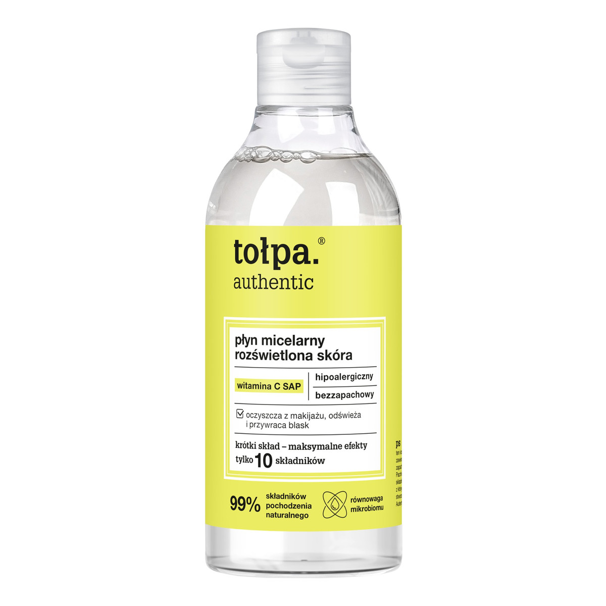 Tołpa Authentic płyn micelarny-rozświetlona skóra 300ml