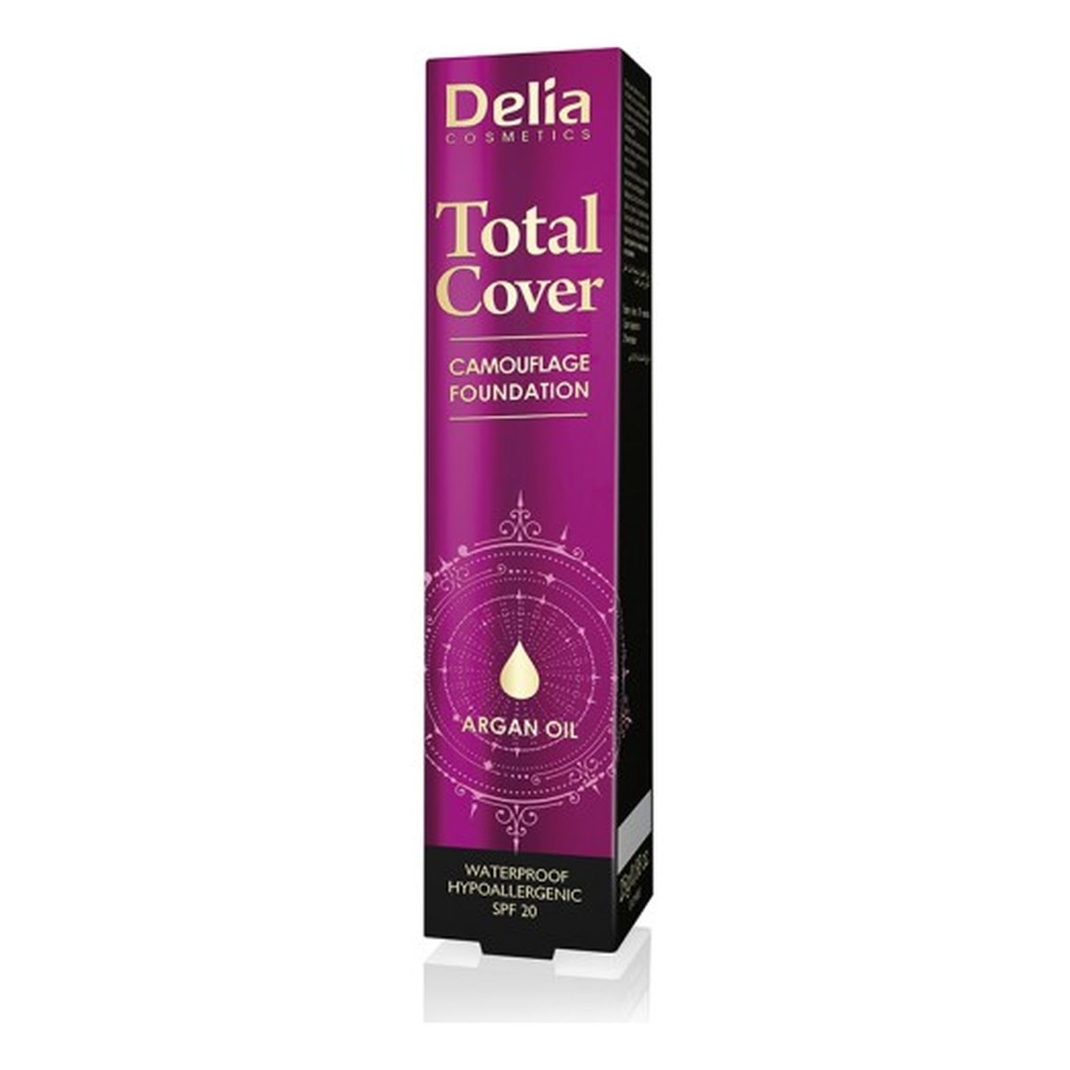 Delia Total Cover Hipoalergiczny podkład kryjący SPF20 25g