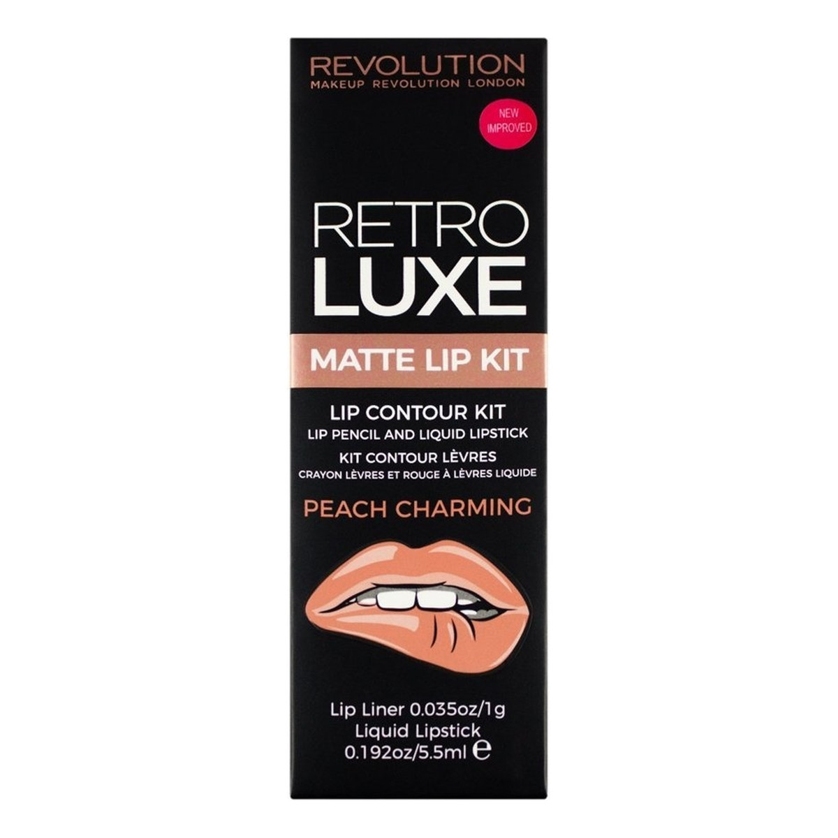 Makeup Revolution Retro Luxe Matte Lip Kit Pomadka i konturówka do ust