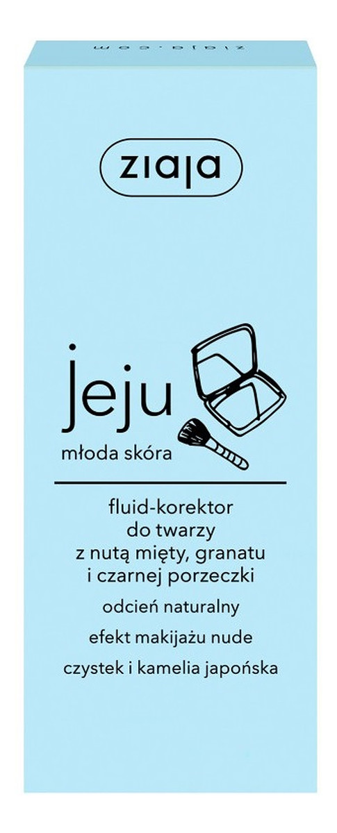 Fluid-Korektor Do Twarzy Z Nutą Mięty, Granatu I Czarnej Porzeczki Odcień Naturalny