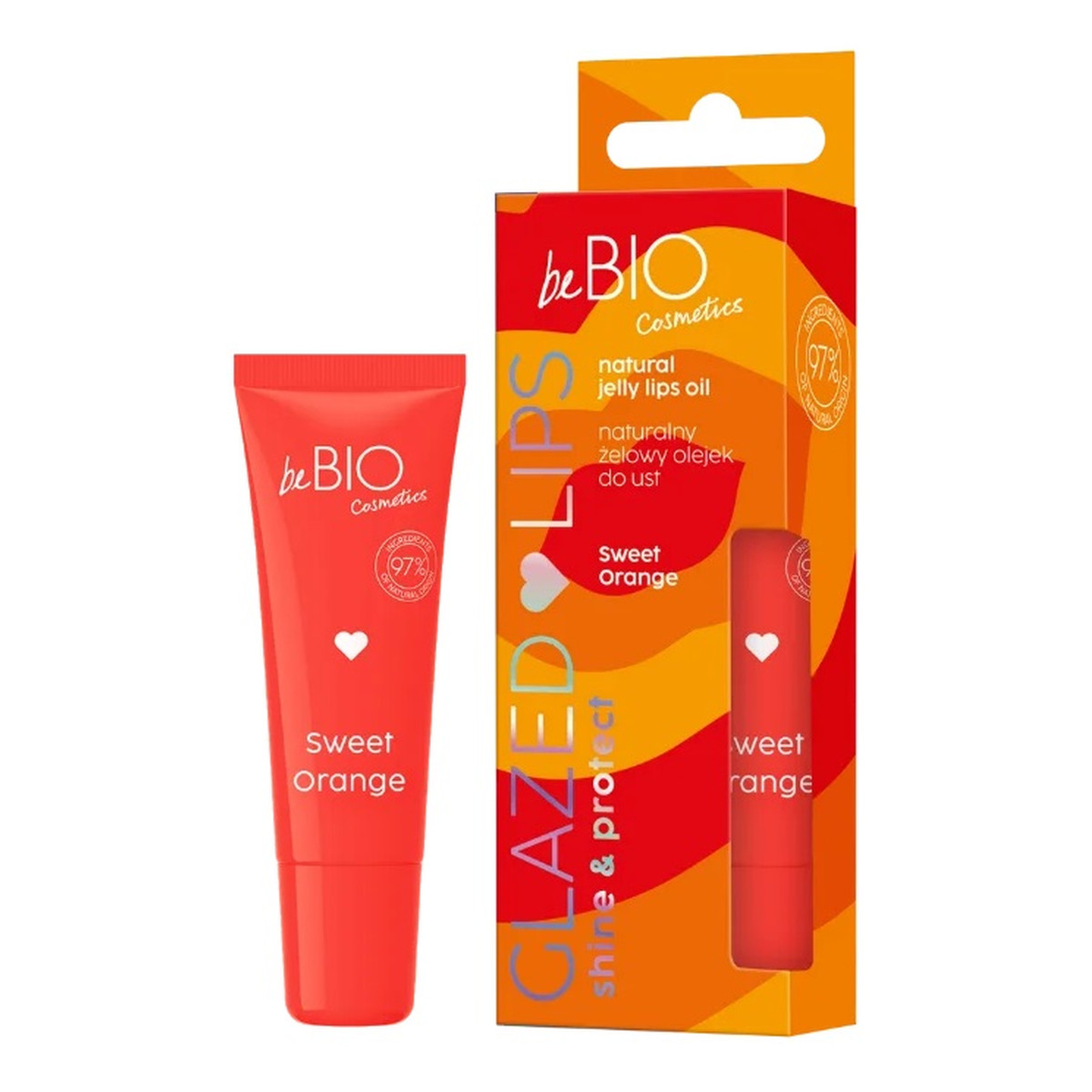 Be Bio Ewa Chodakowska Glazed Lips naturalny Żelowy olejek do ust sweet orange 10ml