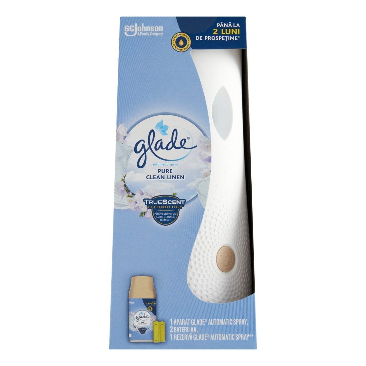 Glade Odświeżacz powietrza automatyczny Pure Clean Linen 269ml