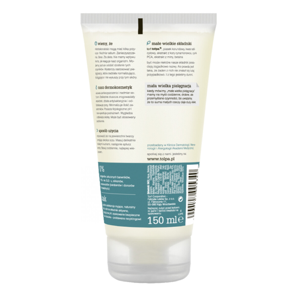 Tołpa Sebio Mikrozłuszczający Żel Peelingujący Do Mycia Twarzy 150ml