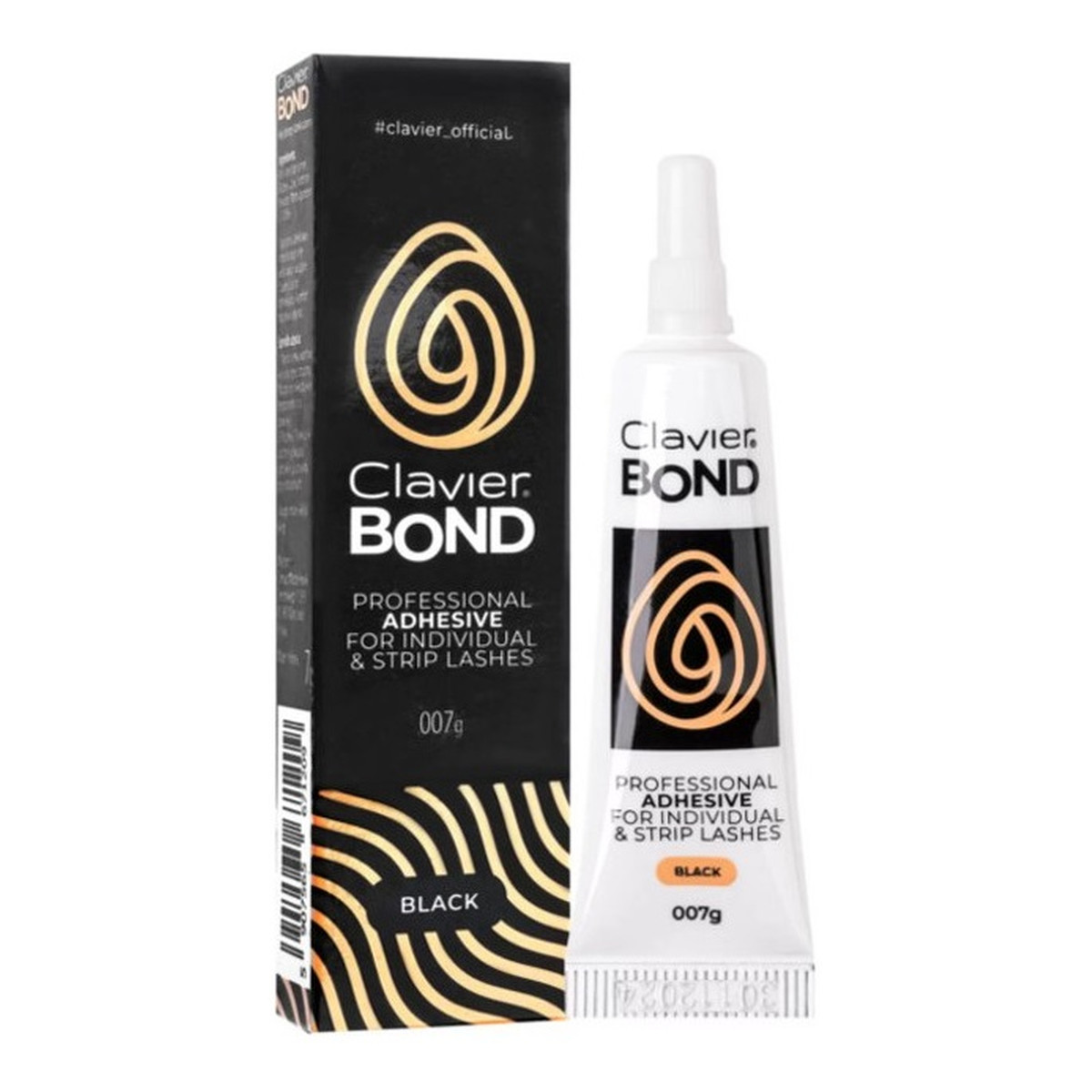 Clavier Bond klej do rzęs czarny 0,07 g