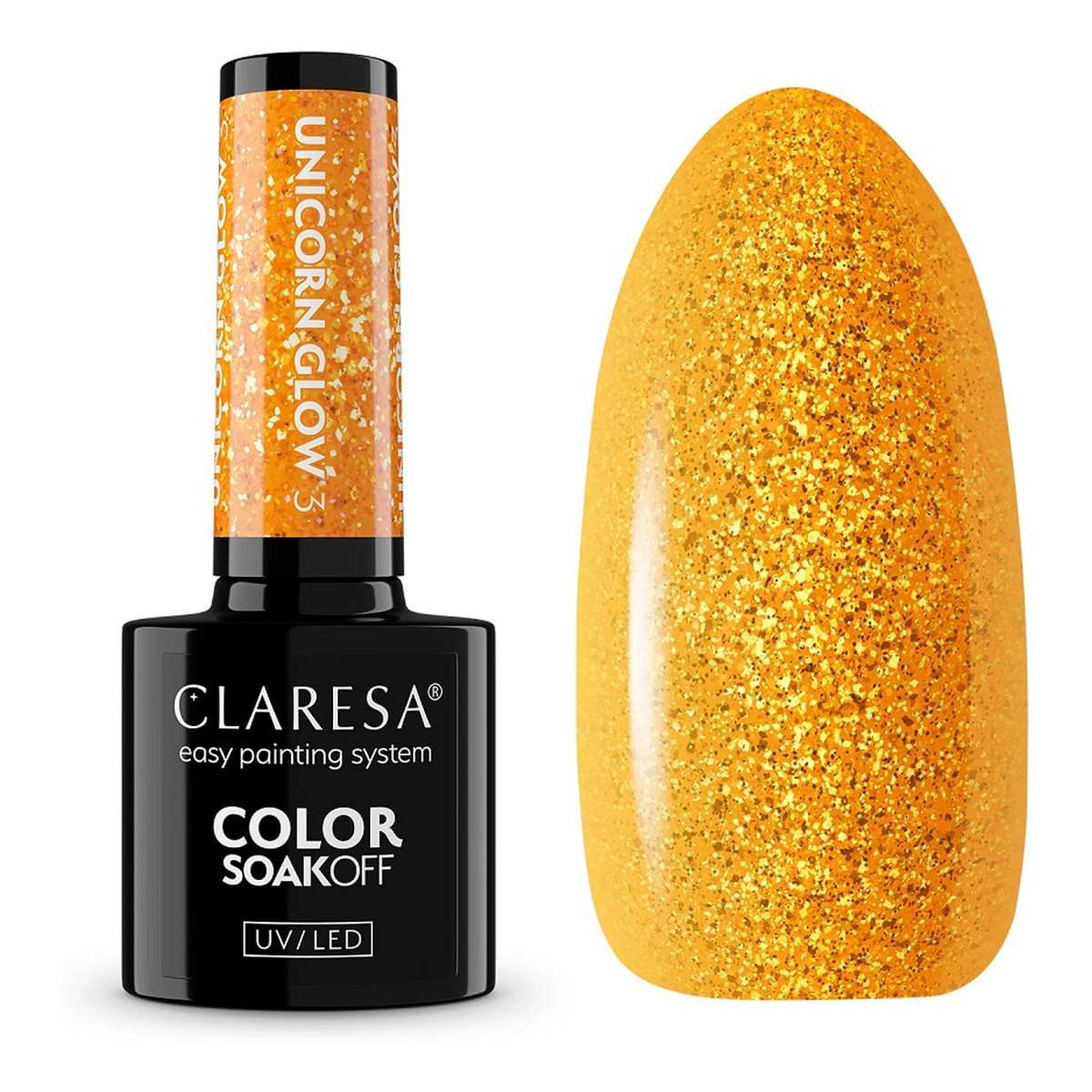 Claresa Unicorn Glow Color Soak Off UV/LED lakier hybrydowy 5g
