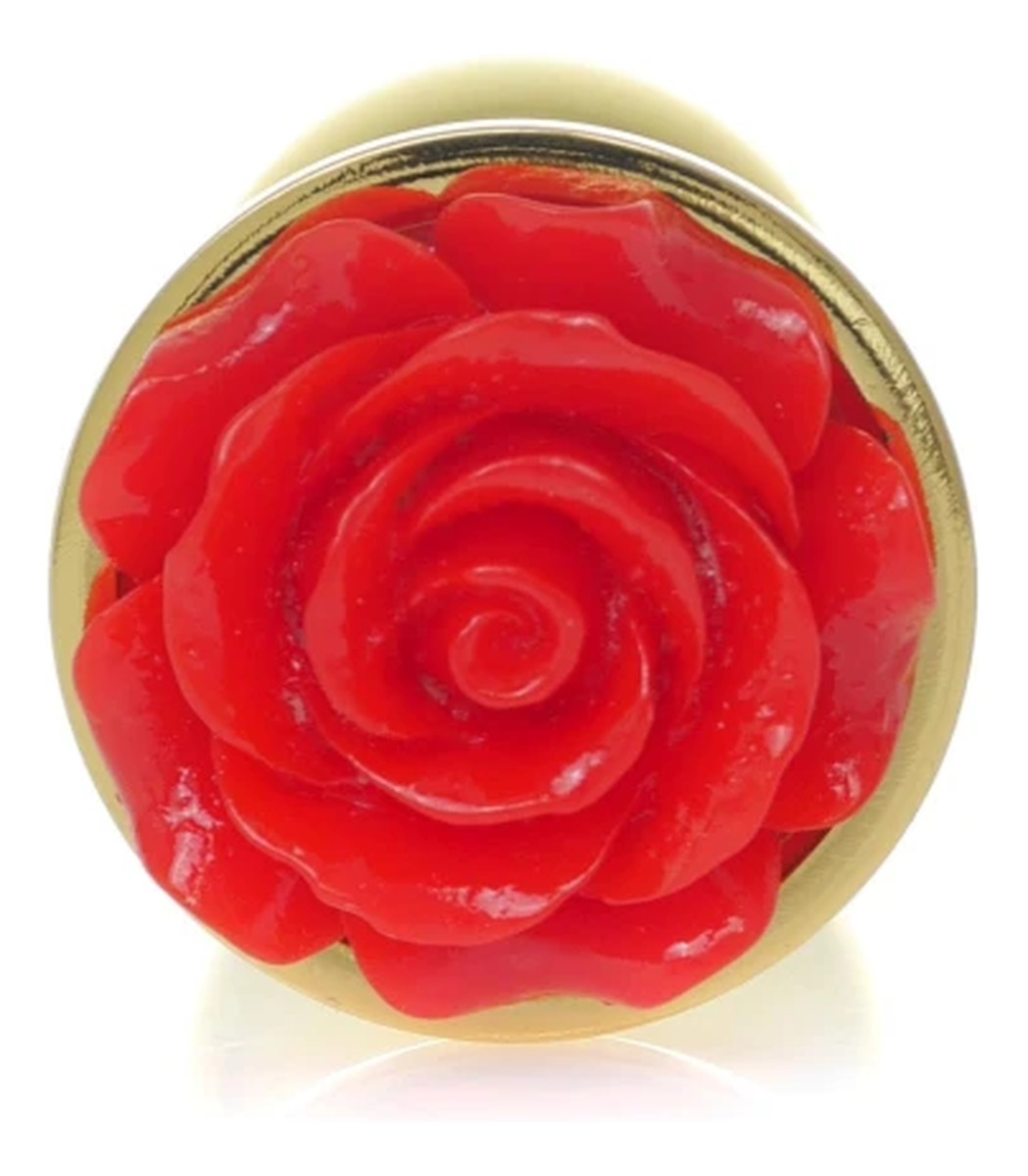 metalowy korek analny Rose Red