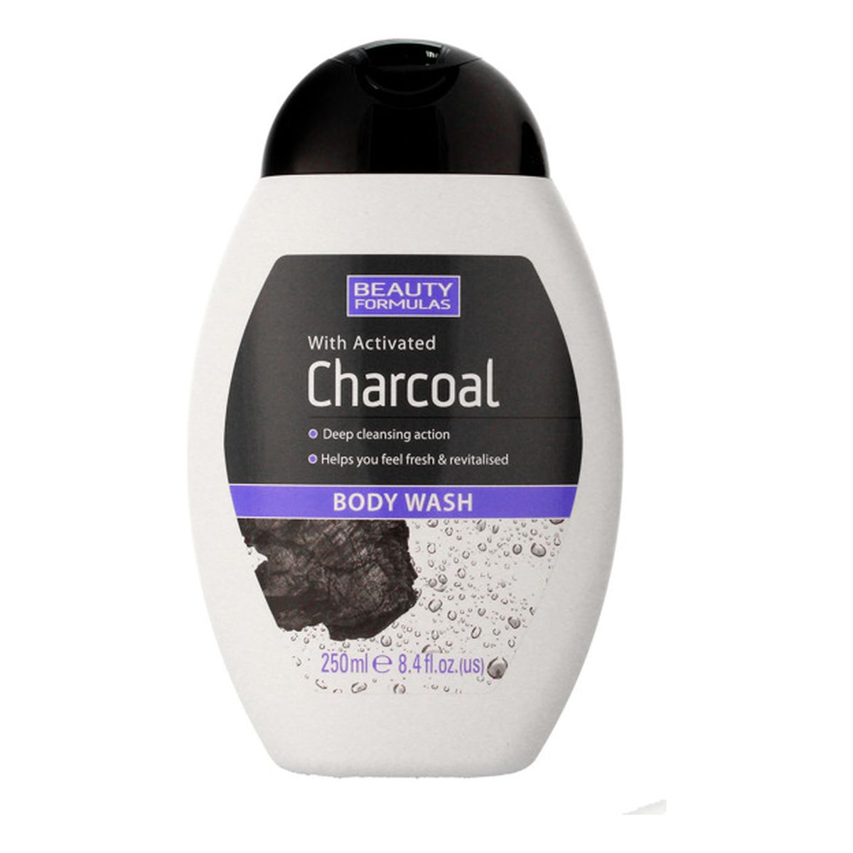 Beauty Formulas Charcoal Żel do mycia ciała z aktywnym węglem 250ml