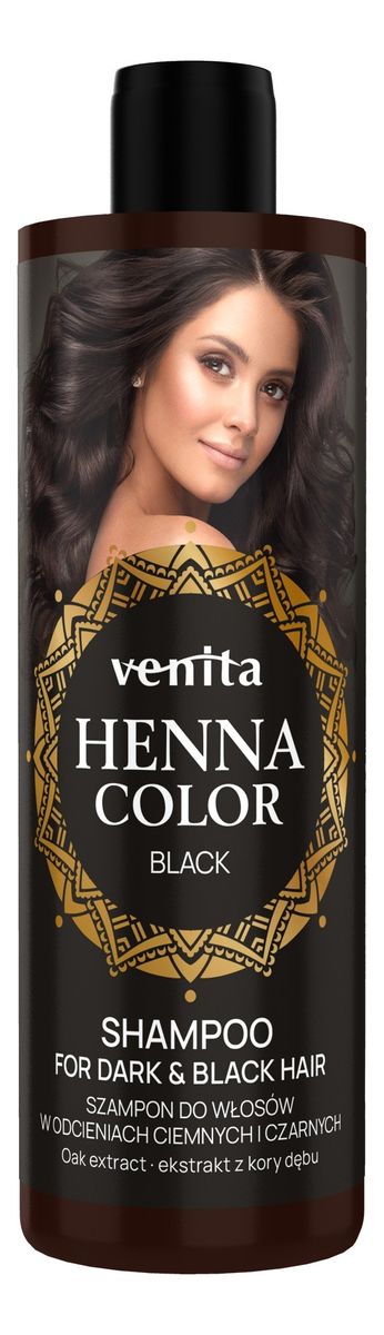 Henna color szampon do włosów w odcieniach ciemnych i czarnych-black