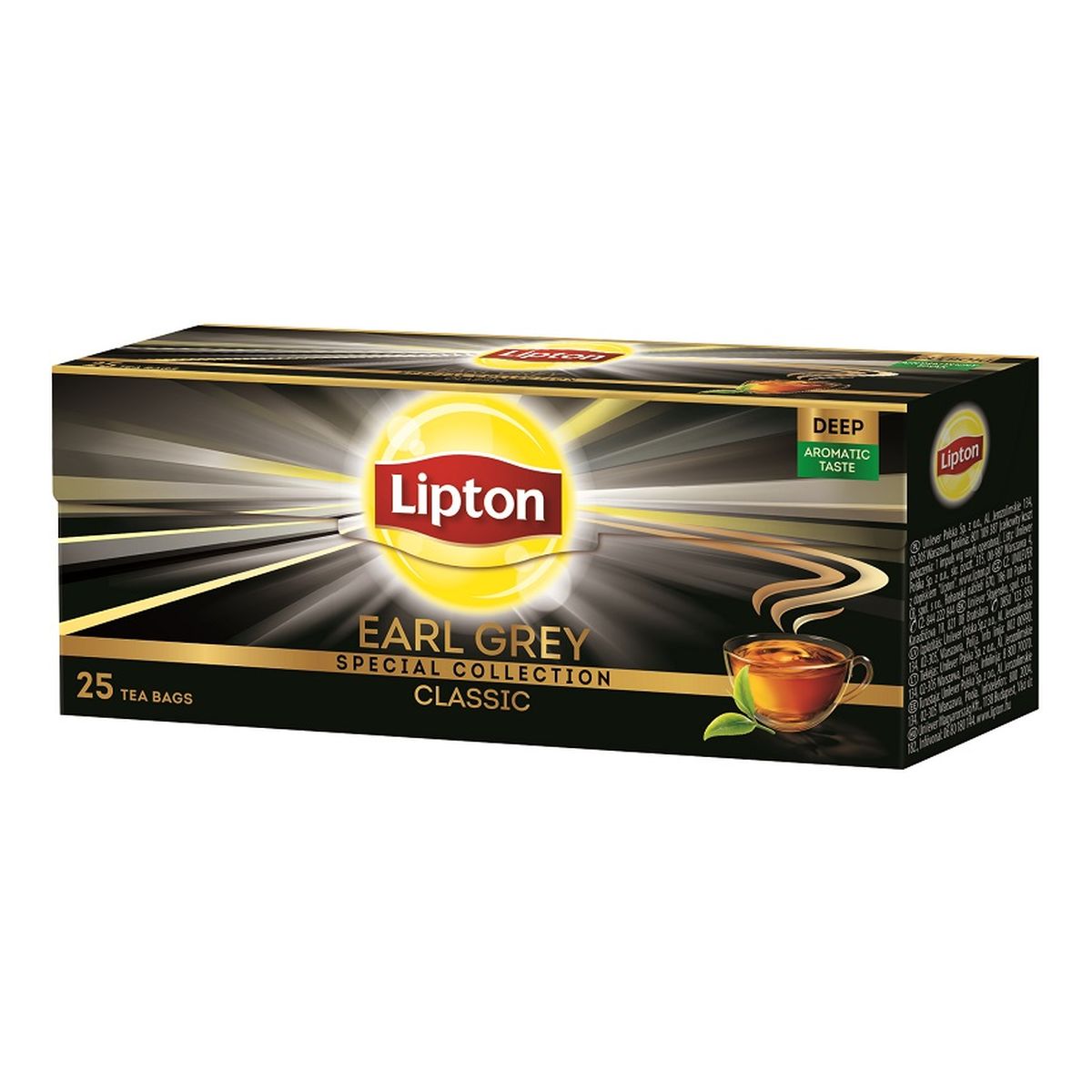 Lipton Earl Grey Herbata czarna 25 torebek 37g
