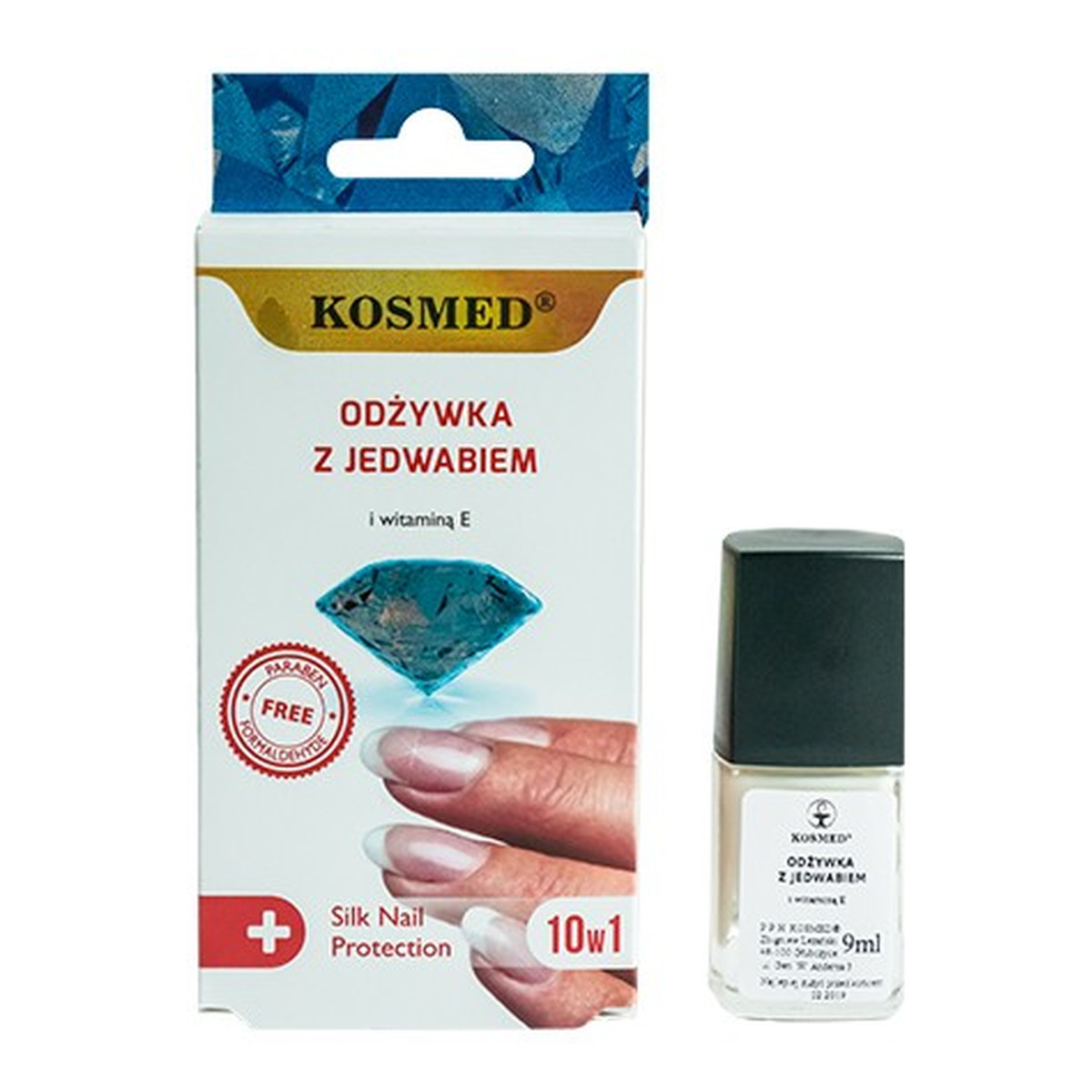 Kosmed ODŻYWKA do paznokci z JEDWABIEM 9ml