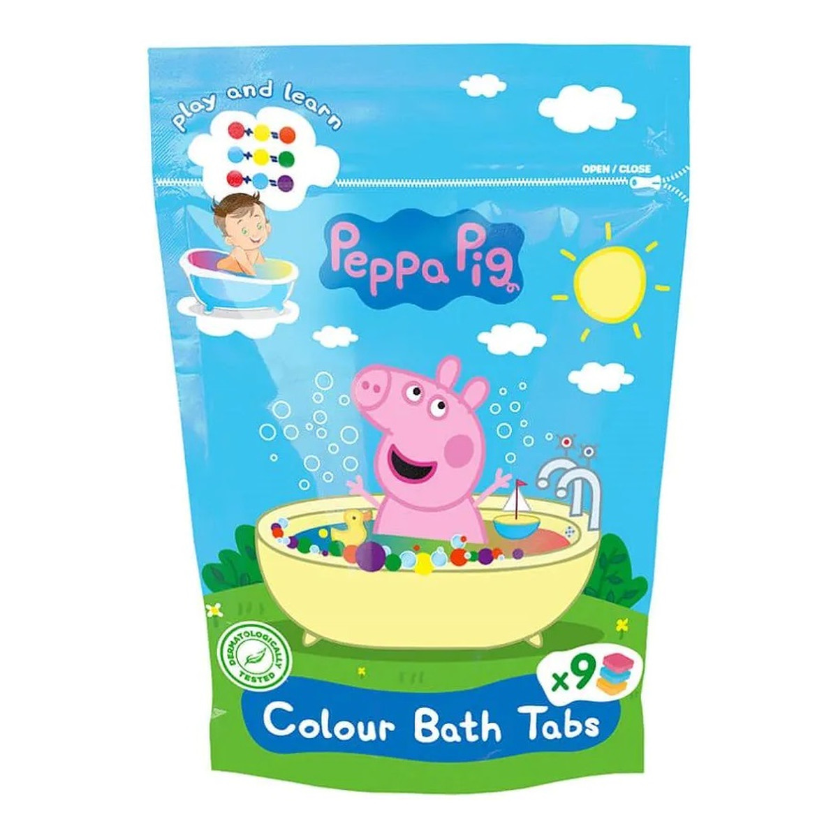 Peppa Pig Barwinki koloryzujące do kąpieli 9 szt.