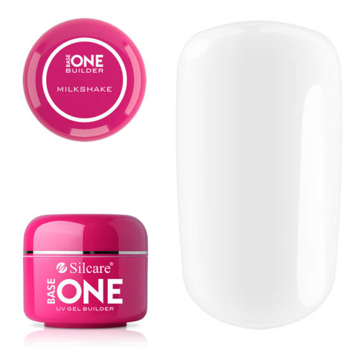 Silcare Base One Builder Gel UV Żel budujący do paznokci milkshake 15g