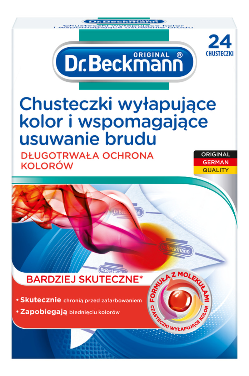 Chusteczki wyłapujące kolor i wspomagające usuwanie brudu 24 sztuki