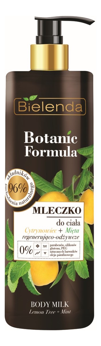 MLECZKO DO CIAŁA CYTRYNOWIEC i MIĘTA