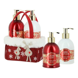Zestaw do rąk Red Christmas Mydło w płynie & Balsam
