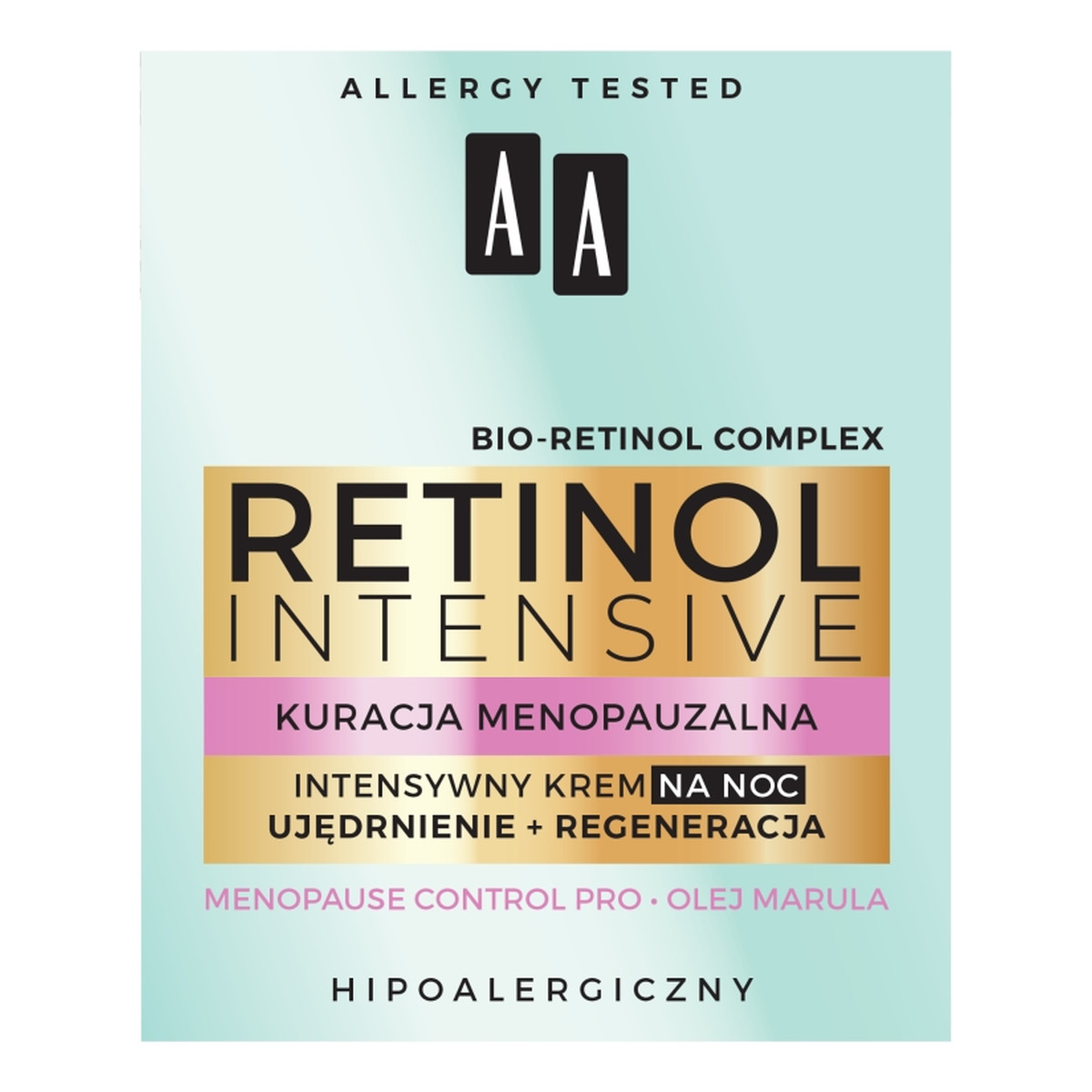 AA Retinol Intensive Kuracja Menopauzalna Krem intensywny na noc ujędrnienie+ regeneracja 50ml
