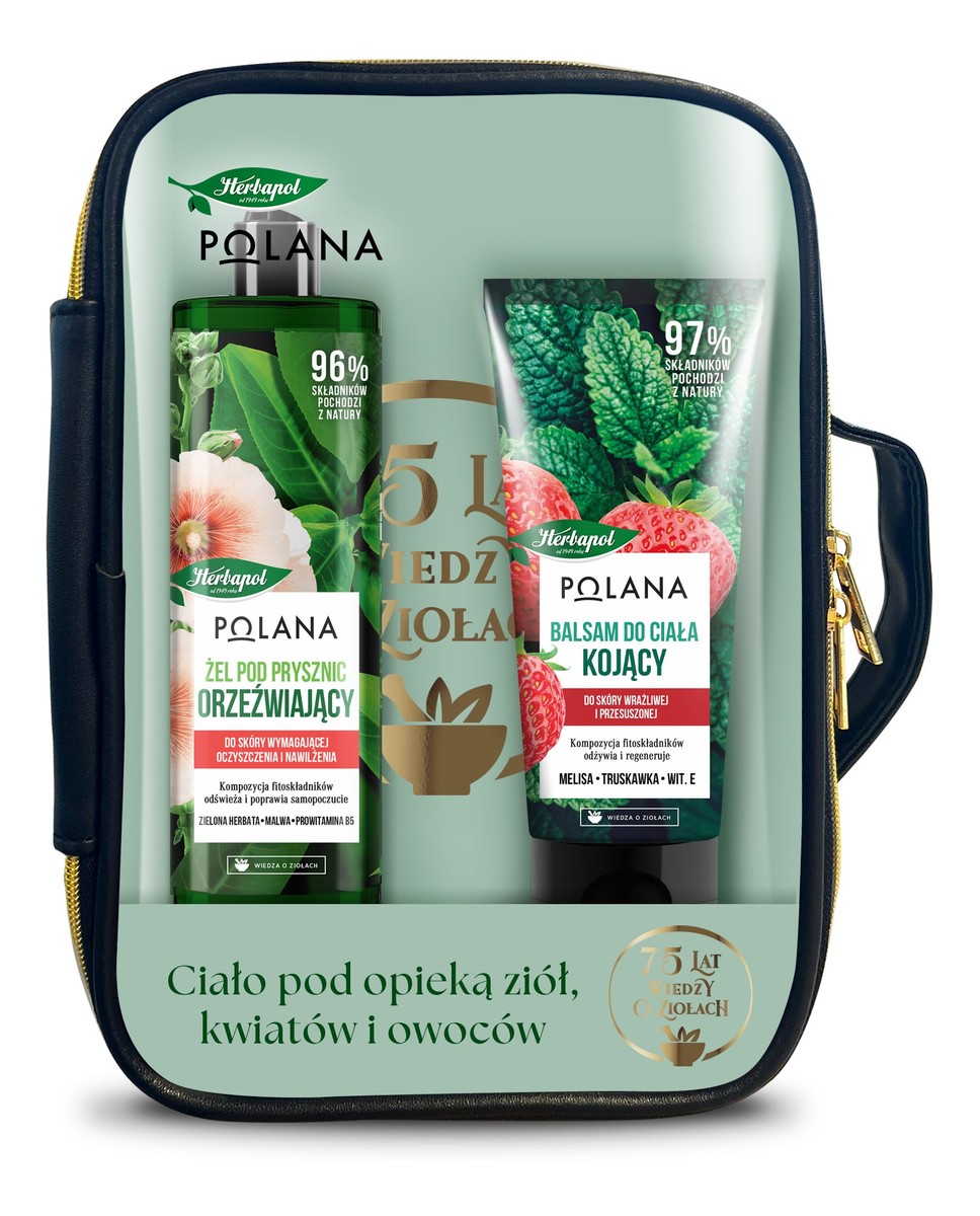 Zestaw do ciała w kosmetyczce (żel + balsam)