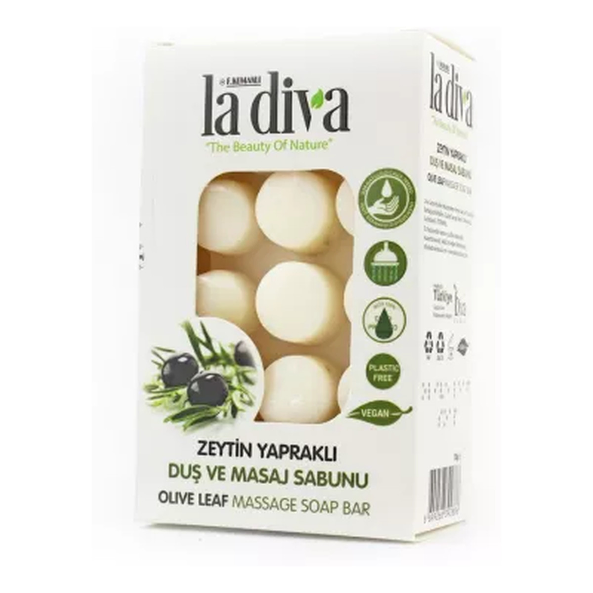 La Diva Mydło do masażu oliwa z oliwek 120g
