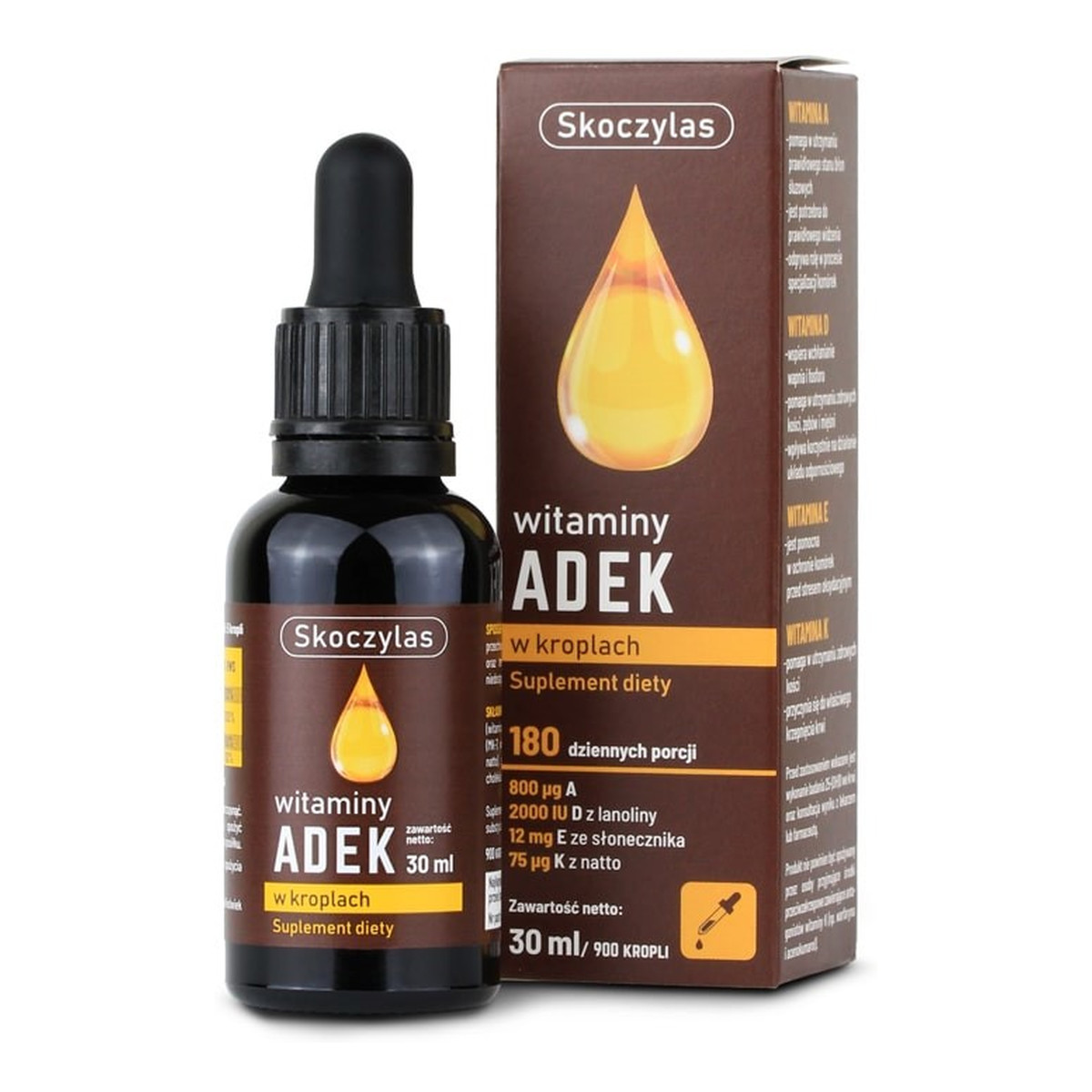 Skoczylas Witaminy adek suplement diety w kroplach 30ml