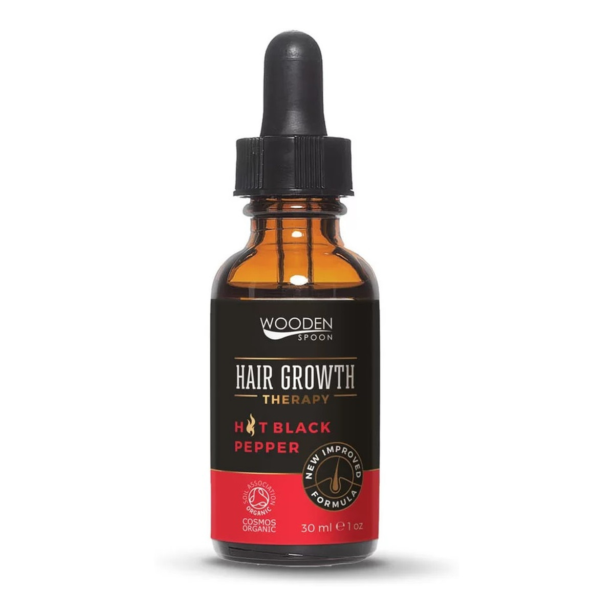 Wooden Spoon Hair Growth Serum na porost włosów z czarnym pieprzem i rozmarynem 30ml