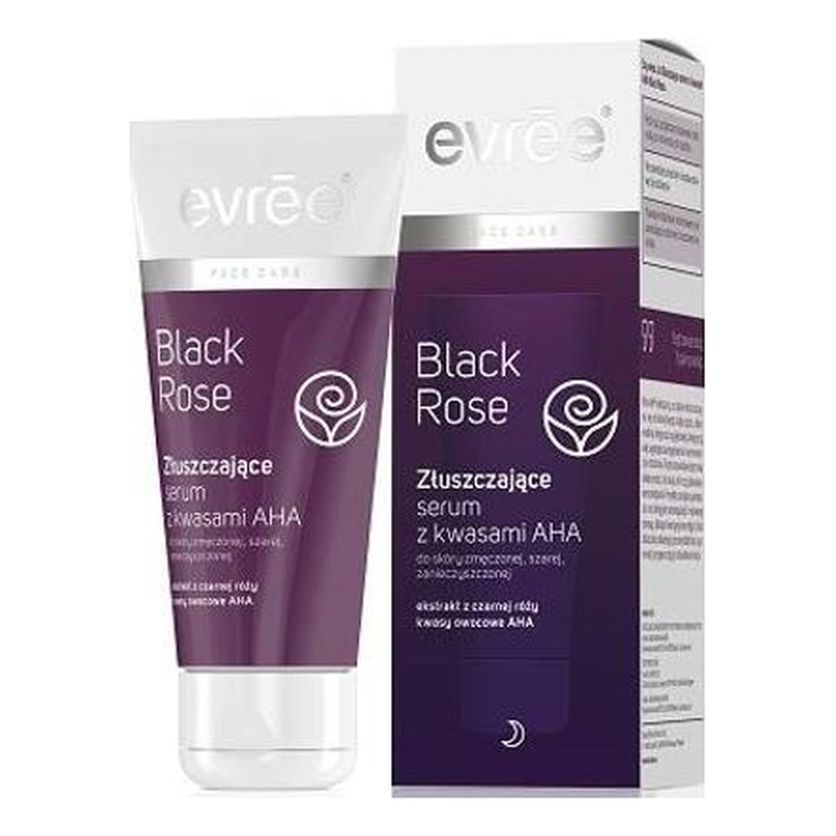 Evree Black Rose Serum złuszczające z kwasami AHA 75ml