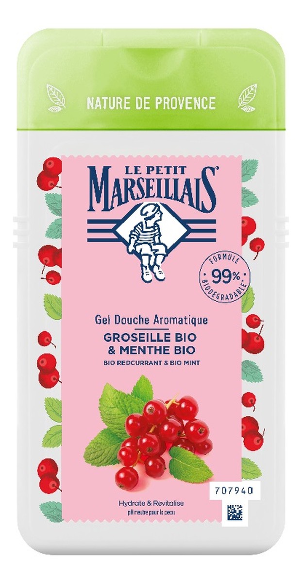 Żel pod prysznic z bio czerwonej porzeczki i bio mięty