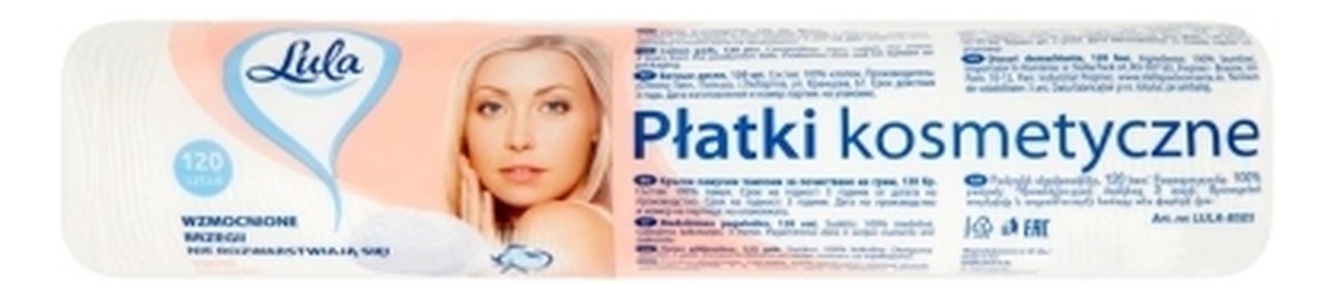 Płatki kosmetyczne - 100% bawełny 1op. - 120 szt