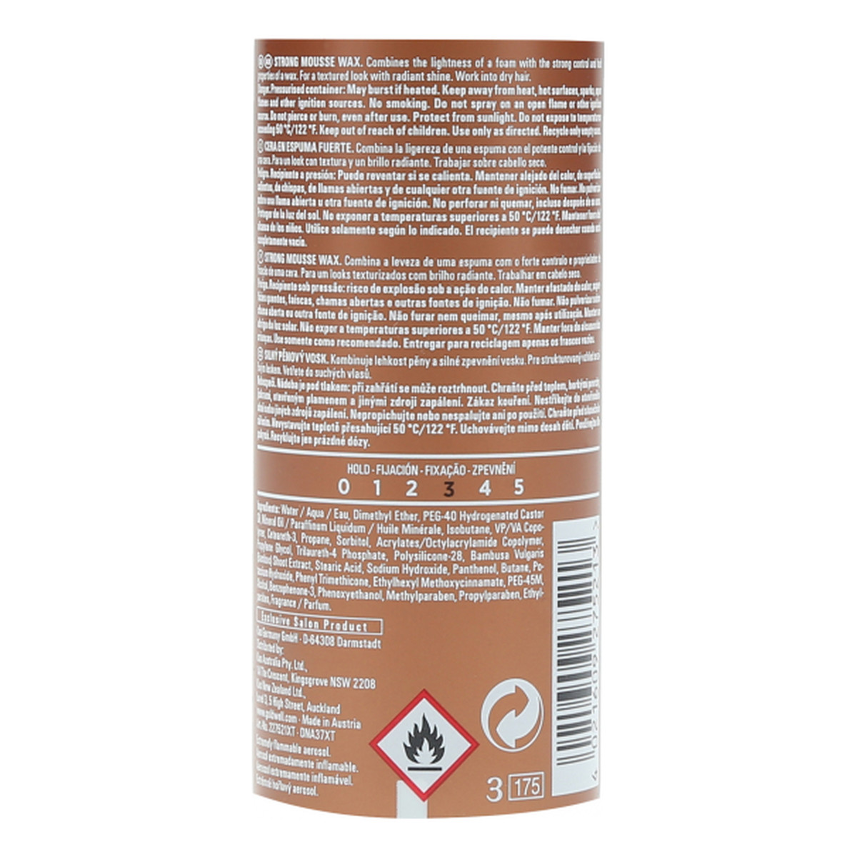 Goldwell Style Texture Showcaser Wosk mocno utwalający w piance 125ml
