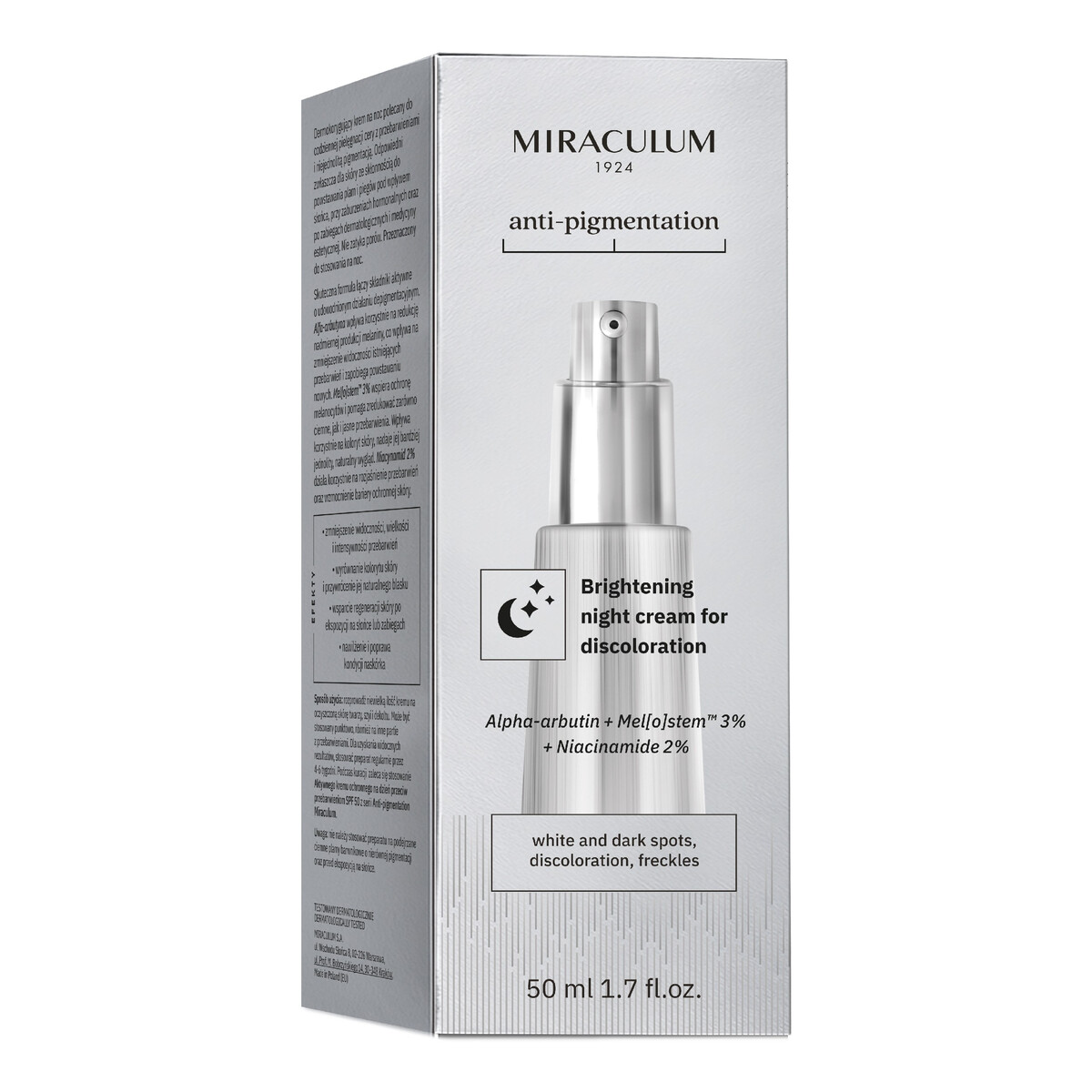 Miraculum Anti-Pigmentation Krem rozjaśniający przebarwienia 50ml