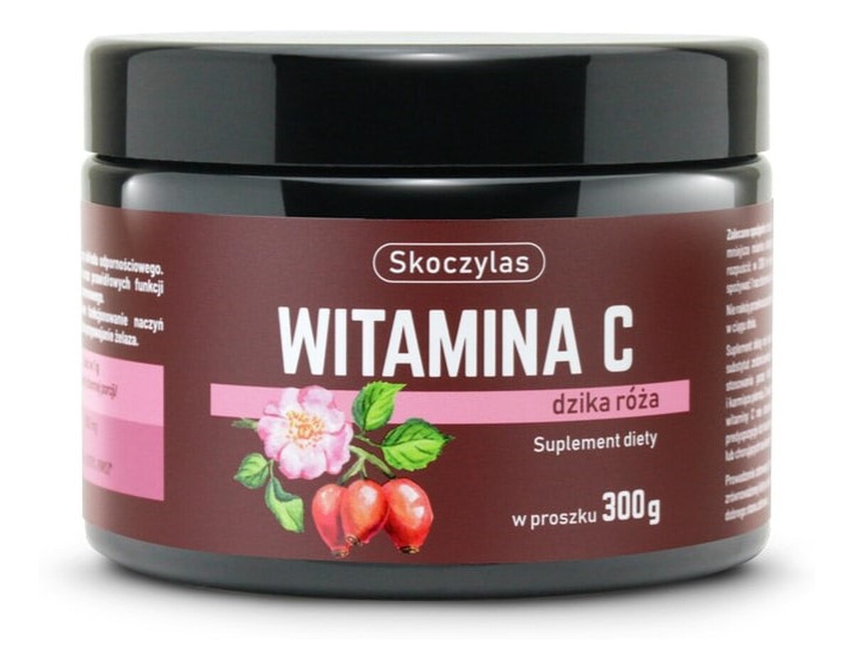 Witamina c + dzika róża suplement diety w proszku 300g