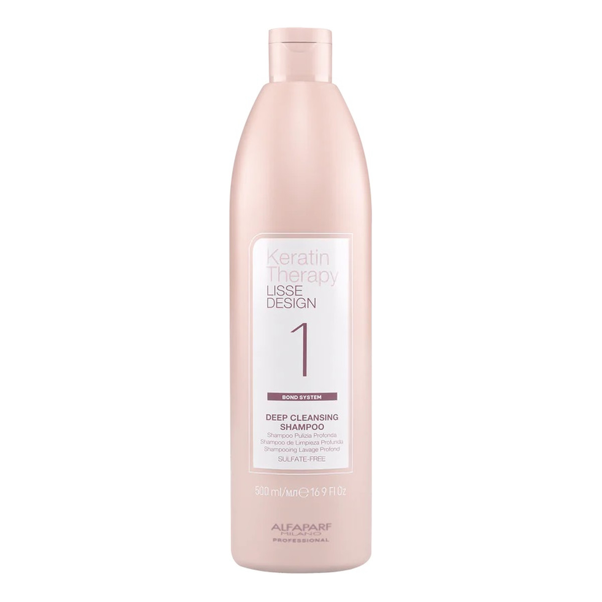 Alfaparf Keratin therapy lisse design głęboko oczyszczający szampon przed keratynowym prostowaniem włosów 500ml