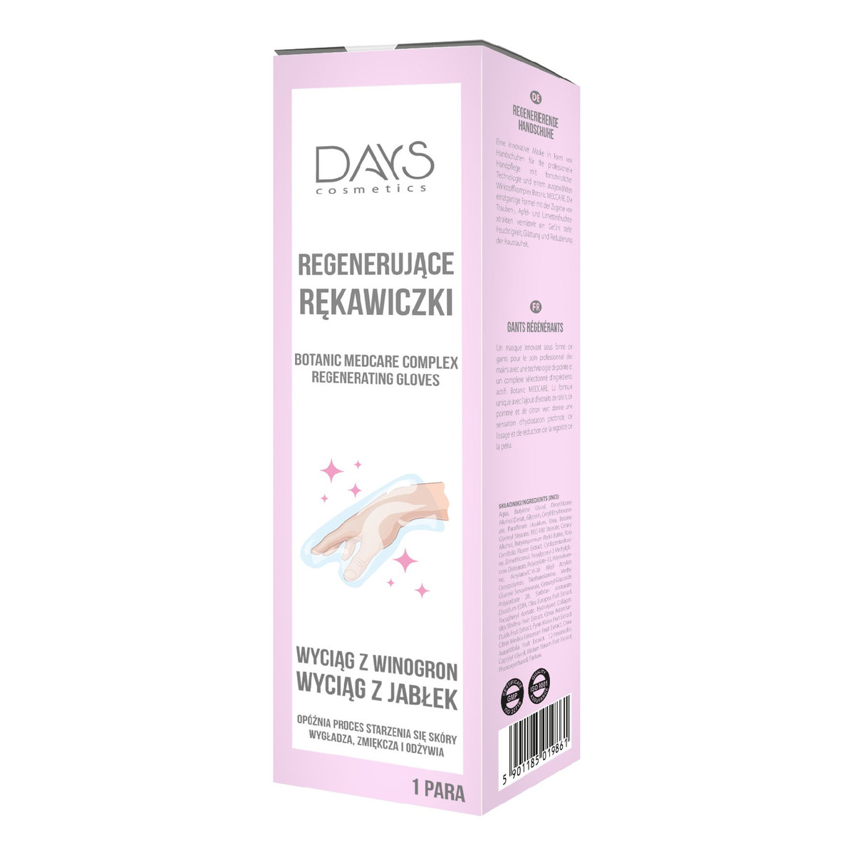 Days Cosmetics Rękawiczki regenerujące do rąk