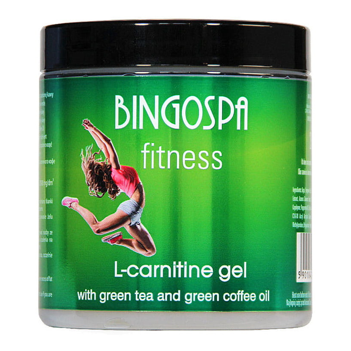 BINGOSPA Fitness L-karnityna w żelu z zieloną herbatą i olejkiem zielonej kawy 250ml