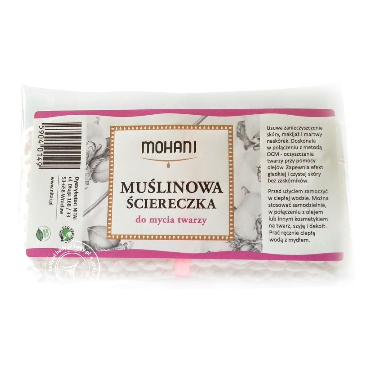 Mohani Muślinowa Ściereczka Do Mycia Twarzy