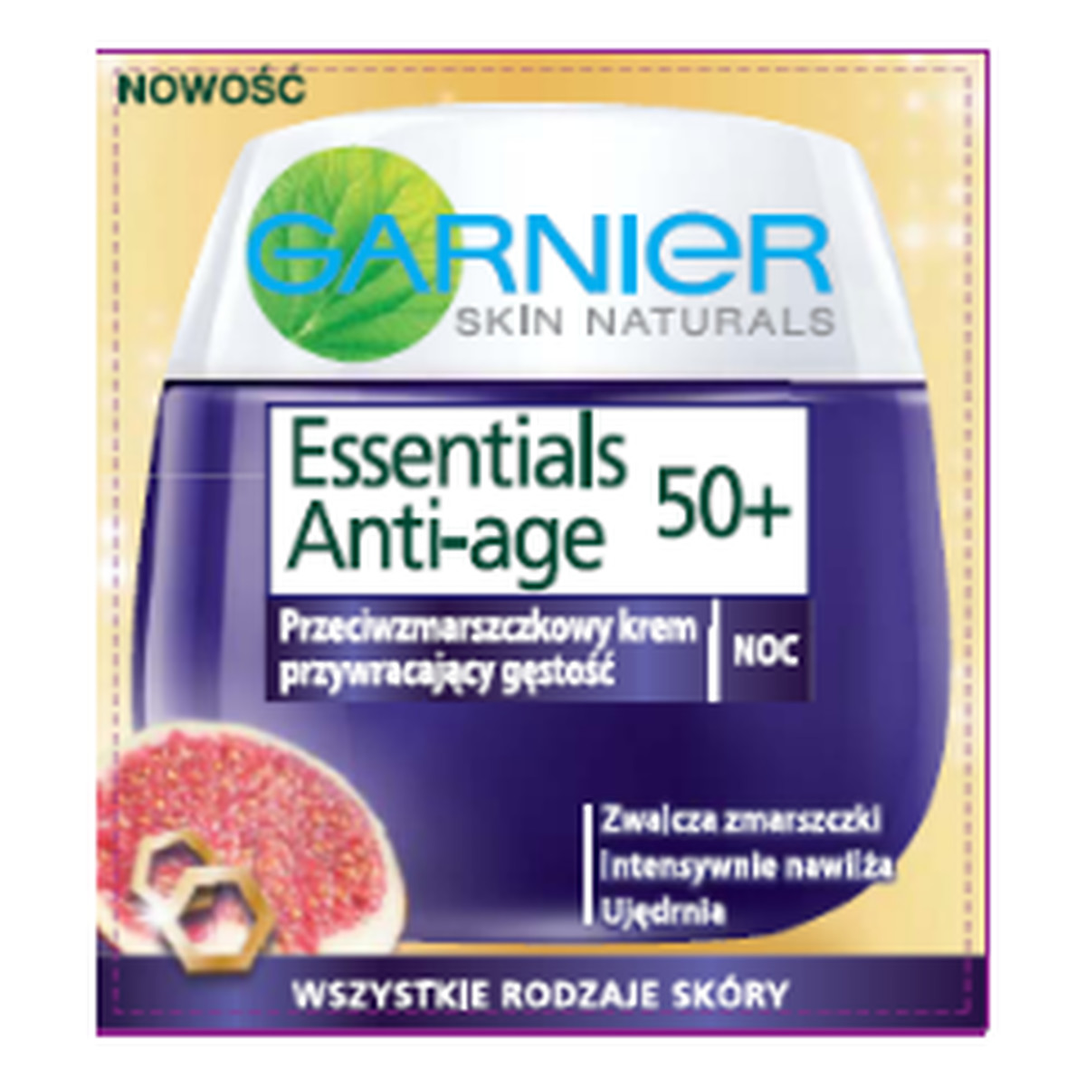 Garnier Essentials Anti-Age 50+ Krem Przeciwzmarszczkowy Na Noc 50ml