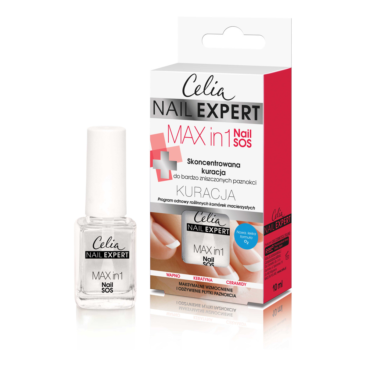 Celia Nail Expert NAIL SOS Skoncentrowana kuracja do paznokci Max in 1 10ml