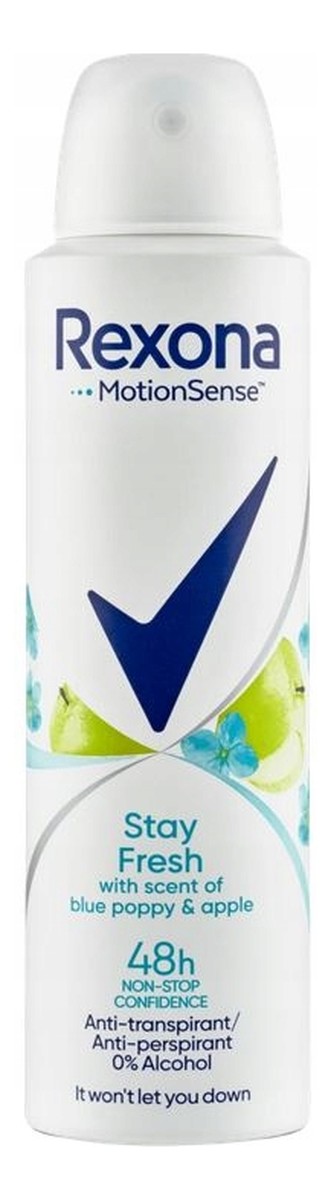 Stay fresh anti-perspirant 48h antyperspirant spray blue poppy & apple