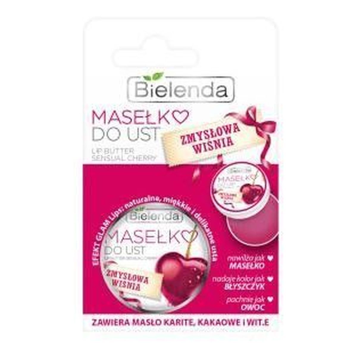 Bielenda Zmysłowa Wiśnia Masełka i Balsamiki Do Ust Masełko Do Ust 15ml