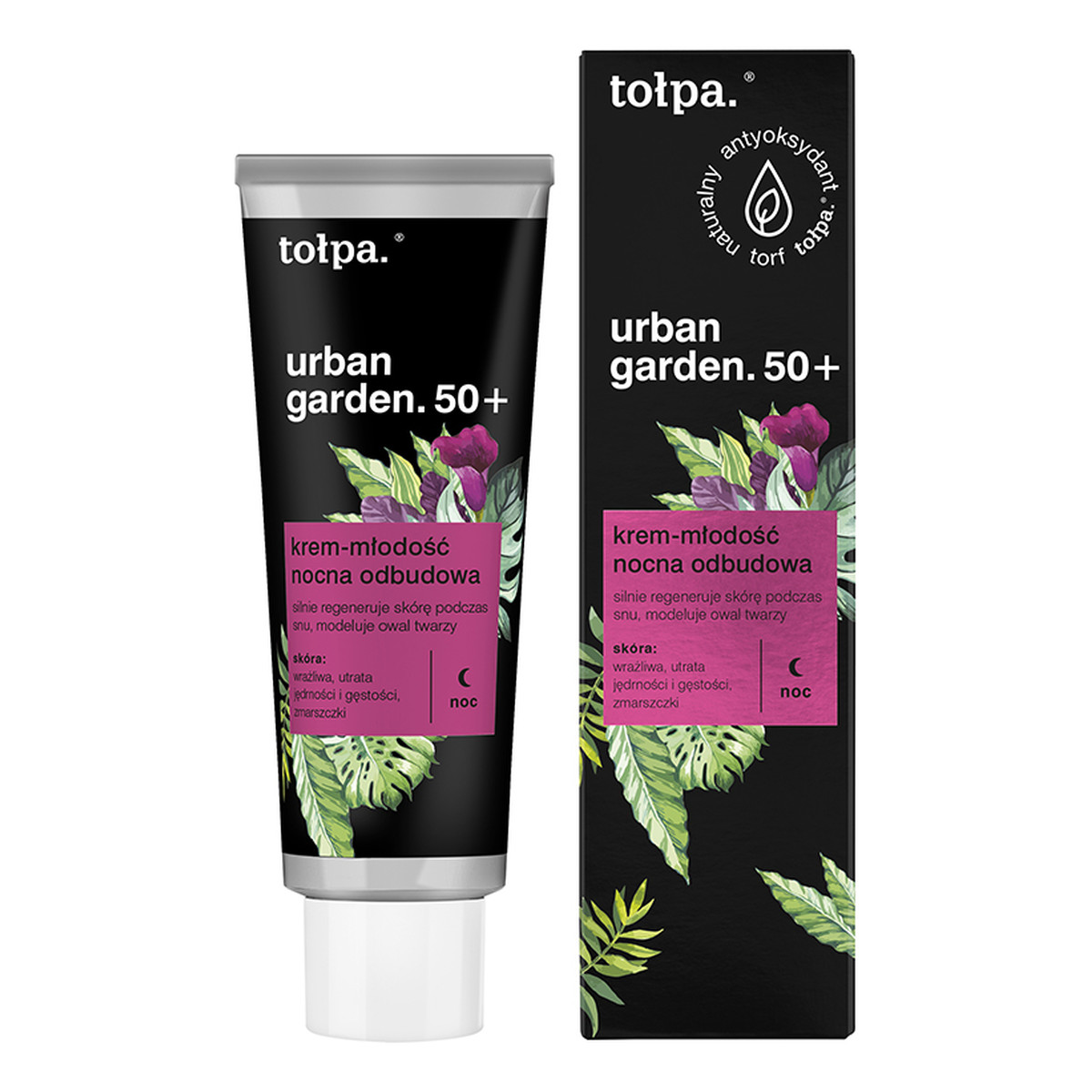 Tołpa urban garden 50+ krem-młodość nocna odbudowa noc 40ml