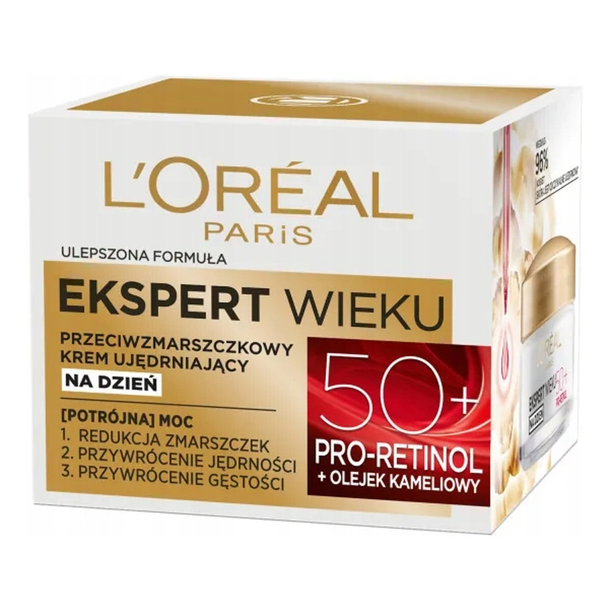 L'Oreal Paris Ekspert Wieku 50+ Przeciwzmarszczkowy Krem Ujędrniający Na Dzień 50ml