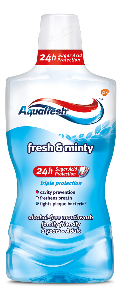Fresh and minty mouthwash płyn do płukania jamy ustnej