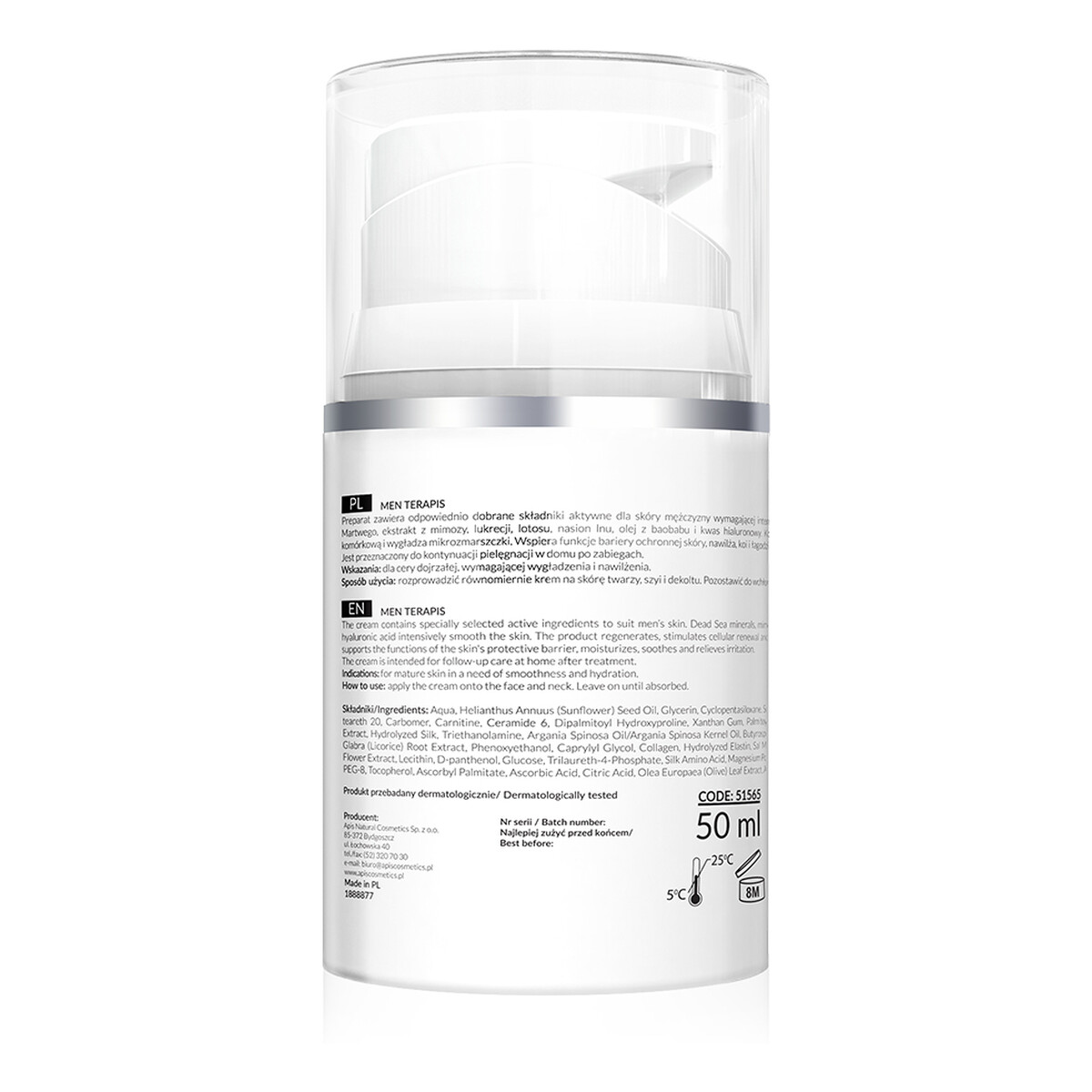 Apis Men Terapis Krem wygładzający dla mężczyzn 50ml