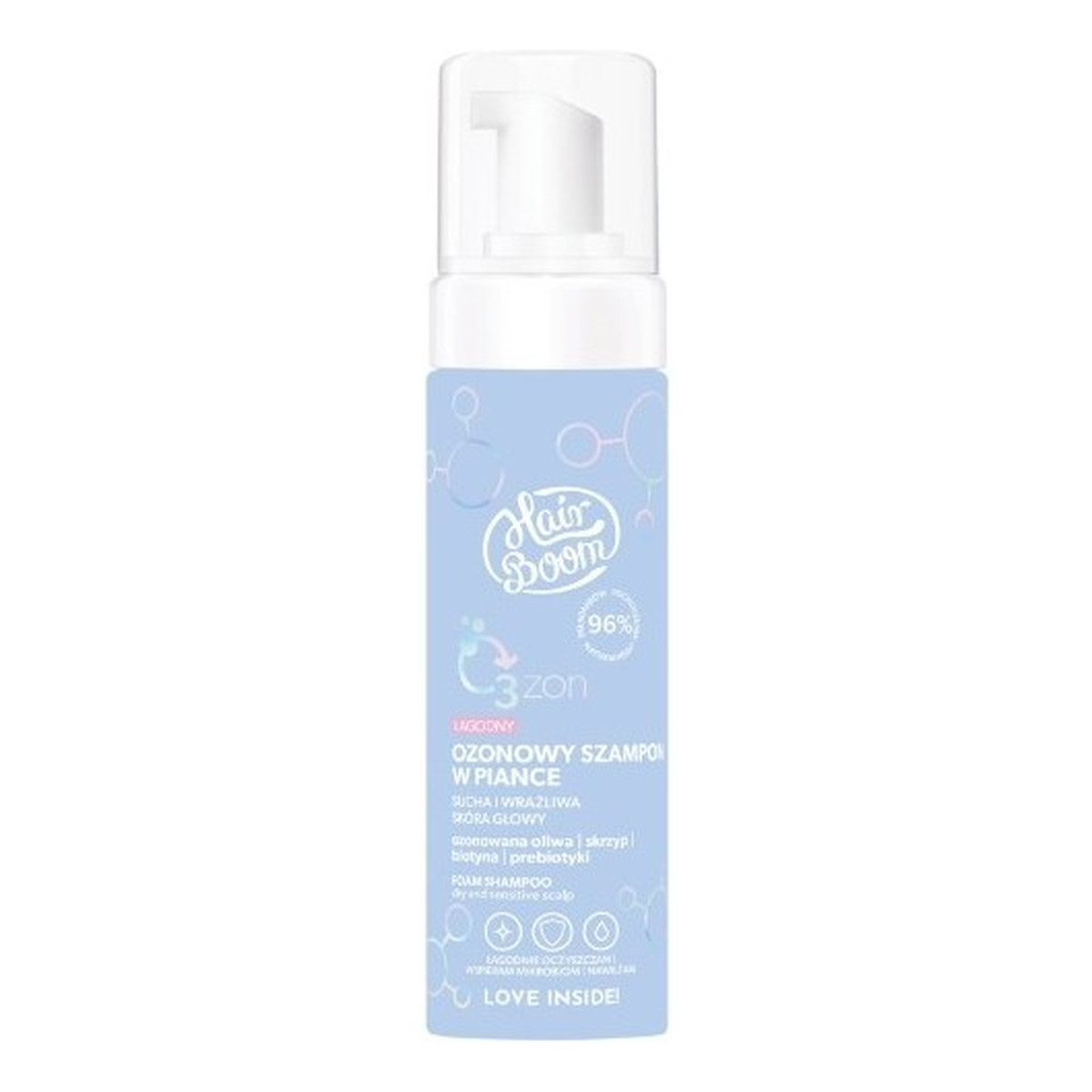 Body Boom HairBoom O3ZON Szampon łagodny w piance 200ml