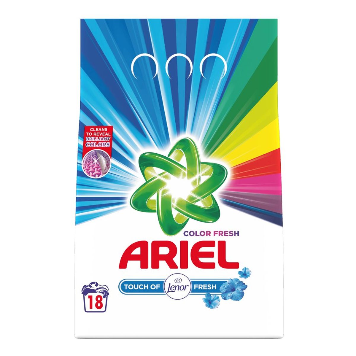 Ariel Color Touch Of Lenor Fresh Proszek do prania 18 prań 1350g