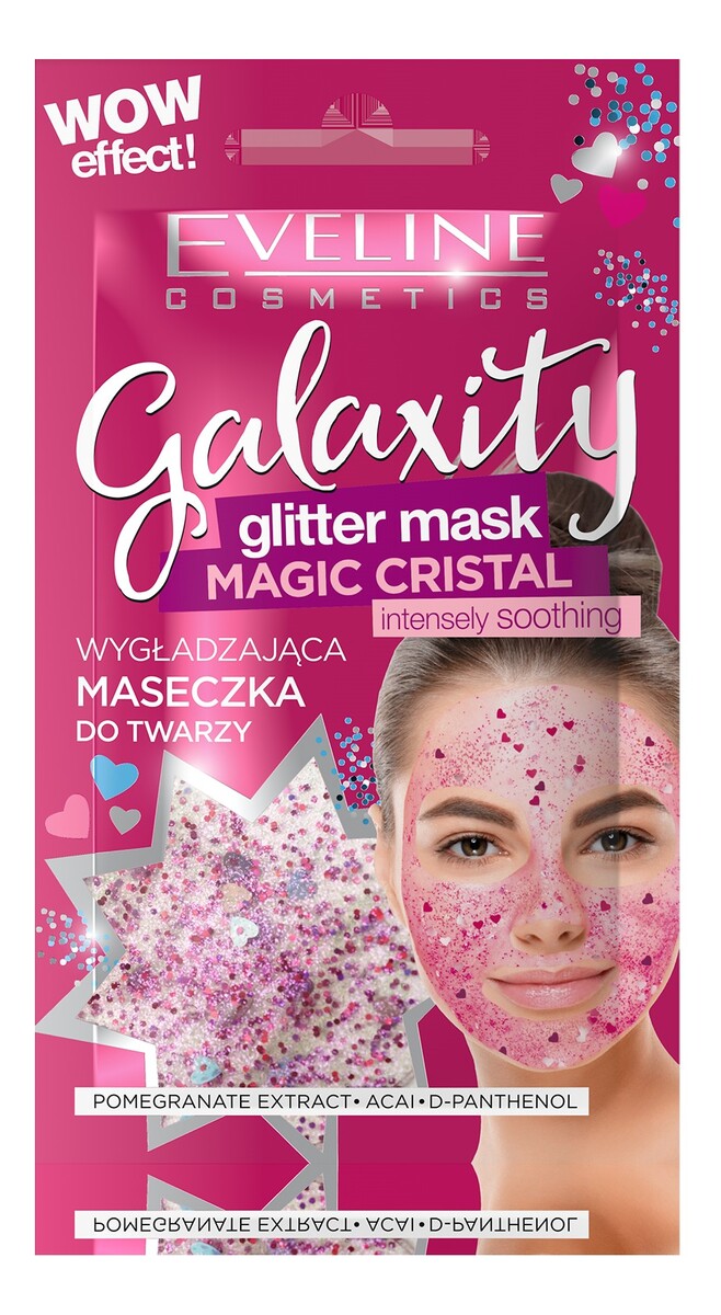 Maseczka wygładzająca z brokatem