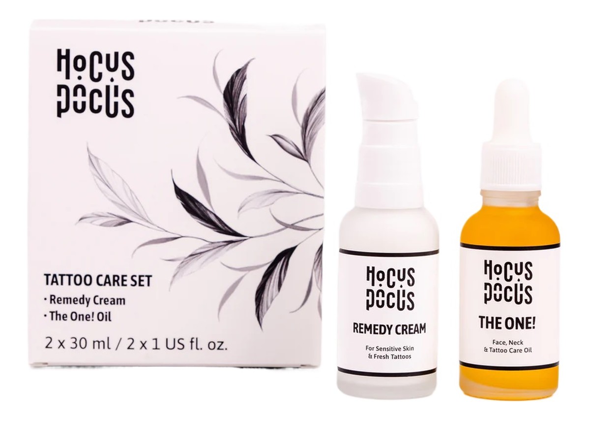 Zestaw łagodzący krem do tatuaży 30ml + olejek pielęgnujący do tatuażu 30ml