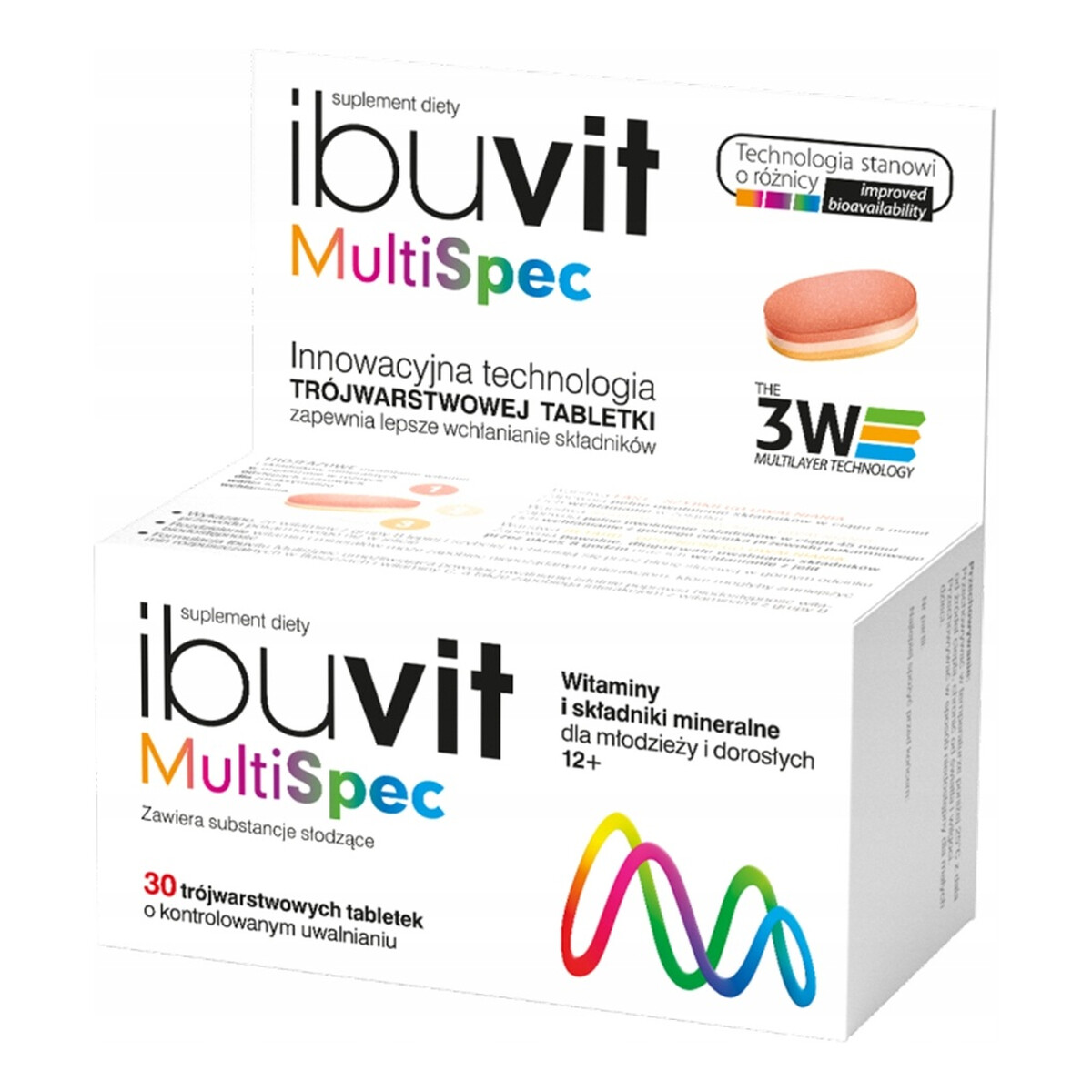 Ibuvit Multispec suplement diety z witaminami i minerałami 30 kapsułek