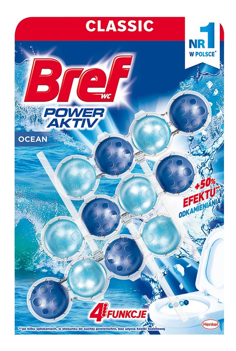 Power aktiv zawieszka myjąco-zapachowa do muszli ocean 3szt.